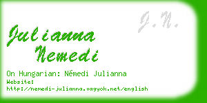julianna nemedi business card